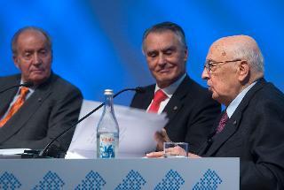 Il Presidente Giorgio Napolitano nel corso dell'intervento al IX Simposio Cotec Europa