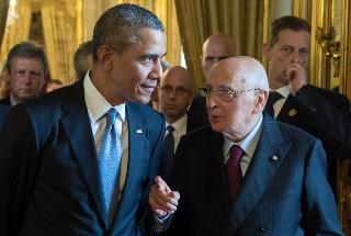 Il Presidente Giorgio Napolitano con Barack Obama, Presidente degli Stati Uniti d'America