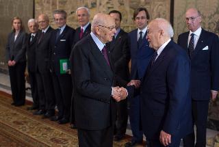 Il Presidente Giorgio Napolitano con il Presidente della Repubblica Ellenica Karolos Papoulias