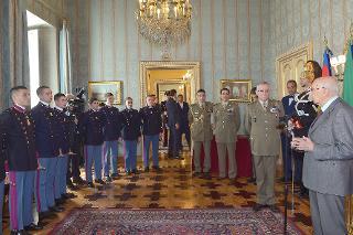 Il Presidente Giorgio Napolitano con il Gen. C. A. Claudio Graziano, Capo di Stato Maggiore dell'Esercito in occasione del 153° anniversario della costituzione dell'Esercito Italiano