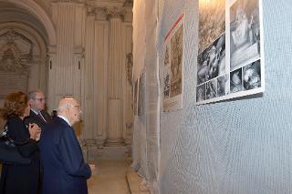 Il Presidente Giorgio Napolitano nel corso della visita alla Chiesa di Santa Maria dell'Aventino