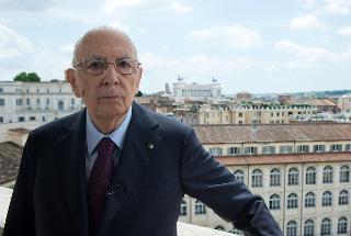 Il Presidente Giorgio Napolitano nel corso del messaggio per la Festa della Repubblica