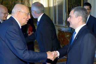 Il Presidente Giorgio Napolitano con il Dott. Dario Scannapieco, Vice Presidente della Banca Europea per gli Investimenti