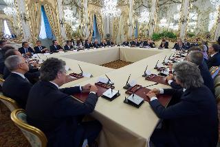 Il Presidente Giorgio Napolitano presiede la prima riunione del nuovo Consiglio superiore della magistratura
