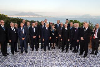 Il Presidente Napolitano con il Consiglio Direttivo della BCE