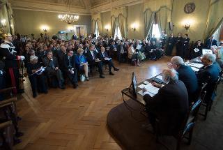 Il Presidente Giorgio Napolitano all'Accademia Nazionale dei Lincei nel corso del convegno dal titolo &quot;I Lincei per una nuova Scuola: una rete nazionale&quot;