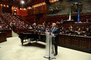 Il Presidente del Senato nell'esercizio delle funzioni del Presidente della Repubblica, Pietro Grasso, in occasione del &quot;Giorno della memoria&quot;