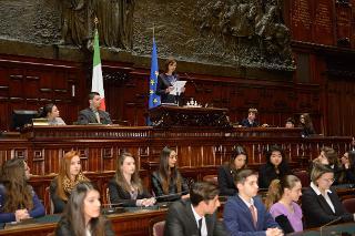 La Presidente della Camera dei deputati, Laura Boldrini, in occasione della celebrazione del &quot;Giorno della memoria&quot;