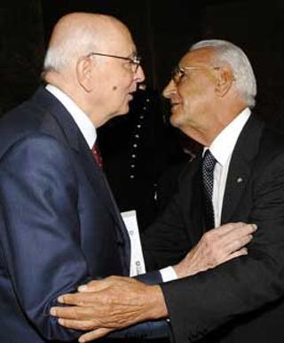 Il cordiale incontro del Presidente della Repubblica Giorgio Napolitano con Tommaso Daniele, Presidente del Consiglio Nazionale dell'Unione Italiana dei Ciechi e degli Ipovedenti