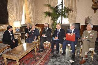 Il Presidente Giorgio Napolitano con l'Ambasciatore Douglas Frederick Lawrence Markes, nuovo Ambasciatore della Nuova Zelanda, in occasione della presentazione delle Lettere Credenziali
