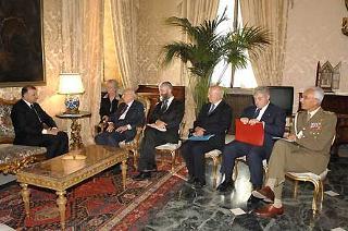 Il Presidente Giorgio Napolitano con l'Ambasciatore Atanas I Mladenov, nuovo Ambasciatore della Repubblica di Bulgaria, in occasione della presentazione delle Lettere Credenziali durante i colloqui