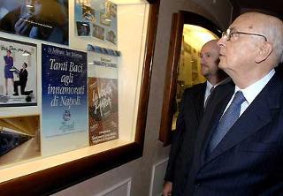 Il Presidente Giorgio Napolitano durante la visita alla Perugina pei il 100°compleanno.