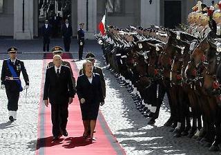 Il Presidente Giorgio Napolitano con Michelle Bachelet, Presidente della Repubblica del Cile