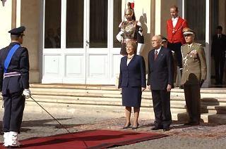 Il Presidente Giorgio Napolitano con la Signora Michelle Bachelet, Presidente della Repubblica del Cile, in visita di Stato in Italia