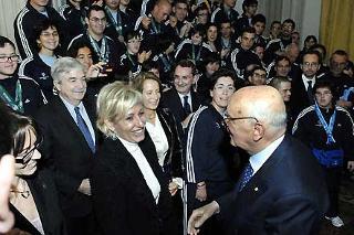 Il Presidente Giorgio Napolitano in occasione della Giornata Internazionale delle Persone con Disabilità, indetta dall'Organizzazione delle Nazioni Unite
