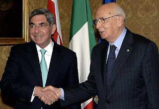 Il Presidente Giorgio Napolitano con Oscar Arias Sanchez, Presidente della Repubblica di Costa Rica.