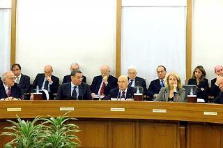 Il Presidente Giorgio Napolitano durante il suo intervento al CSM