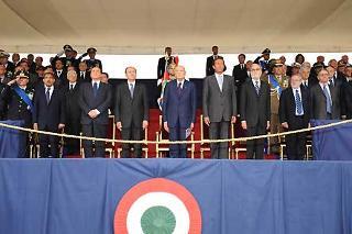 Il Presidente Giorgio Napolitano nel corso della Rivista Militare in occasione della Festa Nazionale della Repubblica