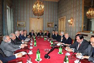 Il Presidente Giorgio Napolitano con le Associazioni meridionaliste in occasione dell'incontro al Quirinale