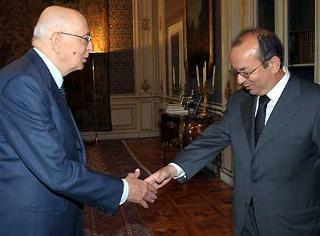 Il Presidente Giorgio Napolitano riceve Mario Cospito, nuovo Ambasciatore d'Italia in Romania.