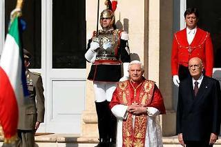 Il Presidente Giorgio Napolitano con S.S. Benedetto XVI