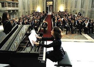 Il concerto di Romaeuropa Festival 2008, in occasione della Presidenza di turno francese dell'Unione Europea alla presenza del Presidente della Repubblica Giorgio Napolitano e della moglie Clio
