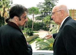 Il Presidente Giorgio Napolitano con Al Pacino