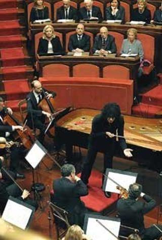 Concerto di Natale diretto dal Maestro G. Allevi alla presenza del Presidente della Repubblica Napolitano e Signora Clio con i Presidenti di Senato, Camera, Corte costituzionale e rispettive Signore