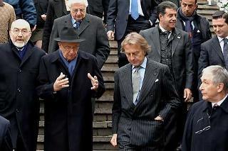 Il Presidente della Repubblica Giorgio Napolitano al suo arrivo alla LUISS