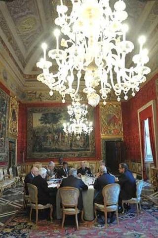 Riunione del Consiglio Supremo Difesa presieduto dal Capo dello Stato Giorgio Napolitano