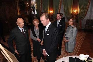 Il Presidente Giorgio Napolitano con S.A.R. il Granduca di Lussemburgo