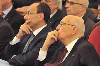 Un momento della cerimonia di inaugurazione dell'Anno Giudiziario della Corte dei conti per il 2009 alla presenza del Capo dello Stato