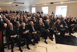 Un momento della giornata in ricordo del Presidente Emerito della Corte costituzionale, Prof. Leopoldo Elia, alla presenza del Presidente della Repubblica Giorgio Napolitano