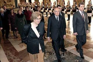 I Presidenti Napolitano e Parvanov con relative Consorti al termine della visita di Stato in Italia