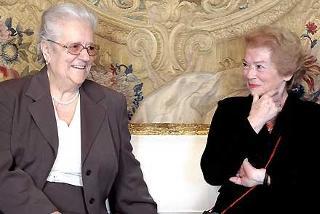 Incontro della Signora Napolitano e della Signora Adami in occasione della visita ufficiale in Italia