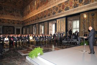 Il Presidente Giorgio Napolitano durante il suo intervento in occasione dell'incontro con il Sig. Felipe Gonzales Marquez, Presidente del Gruppo di Riflessione sul futuro dell'Europa
