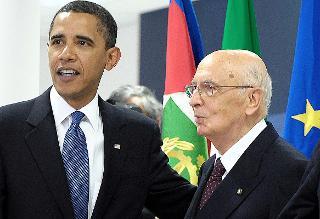 Il Presidente Napolitano con Barack H. Obama, Presidente degli Stati Uniti d'America