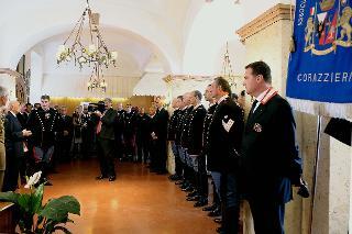 Il Presidente Giorgio Napolitano in visita alla Caserma del Reggimento Corazzieri