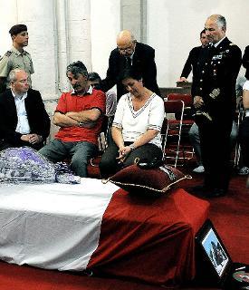Il conforto del Presidente Giorgio Napolitano ai genitori del 1° Caporal Maggiore, Alessandro Di Lisio, caduto in Afghanistan
