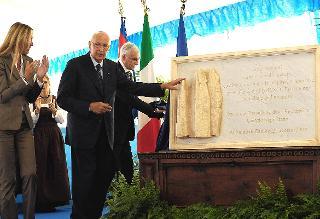 Il Presidente Napolitano alla cerimonia celebrativa delle Dolomiti Patrimonio Mondiale dell'Umanità