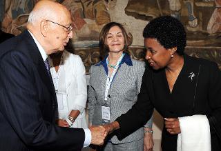 Il Presidente Giorgio Napolitano alla &quot;Conferenza Internazionale sulla violenza contro le donne&quot;