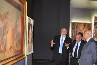Il Presidente della Repubblica Giorgio Napolitano alla Mostra &quot;La pittura di un Impero&quot;