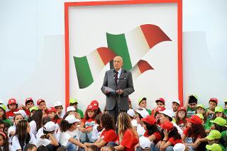 Il Presidente Giorgio Napolitano alla cerimonia di apertura dell'Anno Scolastico 2009-2010