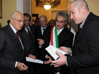 Il Presidente Giorgio Napolitano incontra esponenti del mondo del lavoro e dell'impresa