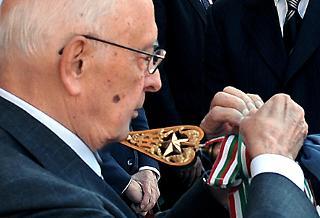 Il Presidente Giorgio Napolitano alla celebrazione del 187° anniversario della costituzione del Corpo Forestale dello Stato