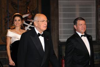 Il Presidente Giorgio Napolitano e il Re del Regno Hashemita di Giordania Abdullah II Ibn Al Hussein