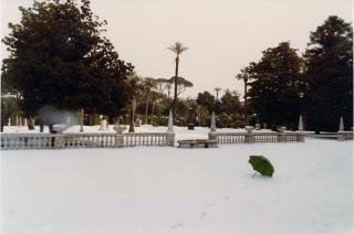 Neve nei Giardini del Palazzo del Quirinale