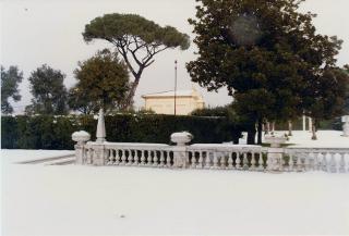 Neve nei Giardini del Palazzo del Quirinale
