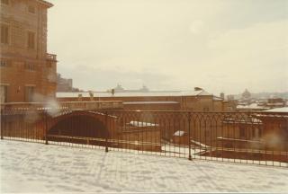 Neve nei Giardini del Palazzo del Quirinale