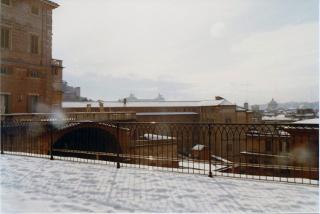 Neve nei Giardini del Palazzo del Quirinale